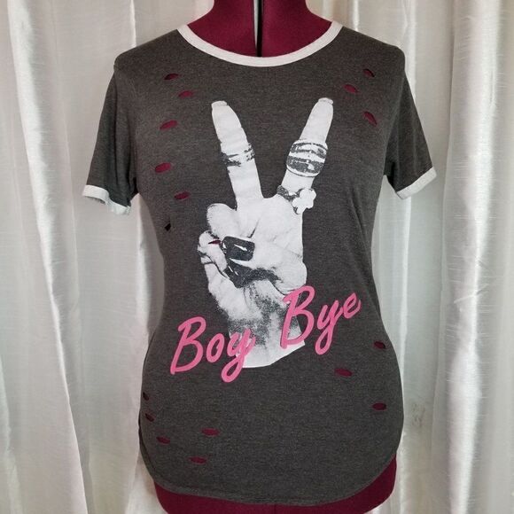 On Fire "Boy Bye" Graphic Shirt (size L) - Picture 1 of 6